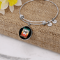 Cute Merry Catmas Bracelet Stainless Steel or 18k Gold Circle Bangle-Express Your Love Gifts
