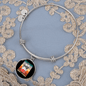 Cute Merry Catmas Bracelet Stainless Steel or 18k Gold Circle Bangle-Express Your Love Gifts