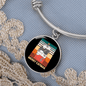 Cute Merry Catmas Bracelet Stainless Steel or 18k Gold Circle Bangle-Express Your Love Gifts