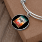 Cute Merry Catmas Bracelet Stainless Steel or 18k Gold Circle Bangle-Express Your Love Gifts