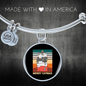 Cute Merry Catmas Bracelet Stainless Steel or 18k Gold Circle Bangle-Express Your Love Gifts
