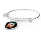 Cute Merry Catmas Bracelet Stainless Steel or 18k Gold Circle Bangle-Express Your Love Gifts