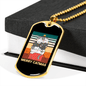 Cute Merry Catmas Necklace Stainless Steel or 18k Gold Dog Tag 24" Chain-Express Your Love Gifts