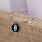 Cute Milktea Cat Bracelet Stainless Steel or 18k Gold Circle Bangle-Express Your Love Gifts