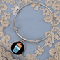 Cute Milktea Cat Bracelet Stainless Steel or 18k Gold Circle Bangle-Express Your Love Gifts