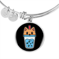 Cute Milktea Cat Bracelet Stainless Steel or 18k Gold Circle Bangle-Express Your Love Gifts