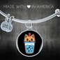 Cute Milktea Cat Bracelet Stainless Steel or 18k Gold Circle Bangle-Express Your Love Gifts