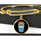 Cute Milktea Cat Bracelet Stainless Steel or 18k Gold Circle Bangle-Express Your Love Gifts