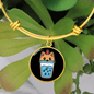 Cute Milktea Cat Bracelet Stainless Steel or 18k Gold Circle Bangle-Express Your Love Gifts