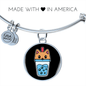 Cute Milktea Cat Bracelet Stainless Steel or 18k Gold Circle Bangle-Express Your Love Gifts