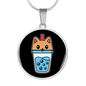 Cute Milktea Cat Circle Necklace Stainless Steel or 18k Gold 18-22"-Express Your Love Gifts