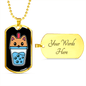Cute Milktea Cat Necklace Stainless Steel or 18k Gold Dog Tag 24" Chain-Express Your Love Gifts