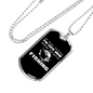 Cute Now Fishing Necklace Stainless Steel or 18k Gold Dog Tag 24" Chain-Express Your Love Gifts