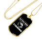 Cute Now Fishing Necklace Stainless Steel or 18k Gold Dog Tag 24" Chain-Express Your Love Gifts