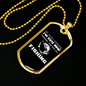 Cute Now Fishing Necklace Stainless Steel or 18k Gold Dog Tag 24" Chain-Express Your Love Gifts