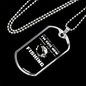 Cute Now Fishing Necklace Stainless Steel or 18k Gold Dog Tag 24" Chain-Express Your Love Gifts