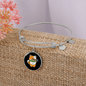 Cute Orange Cat Bracelet Stainless Steel or 18k Gold Circle Bangle-Express Your Love Gifts