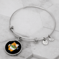 Cute Orange Cat Bracelet Stainless Steel or 18k Gold Circle Bangle-Express Your Love Gifts