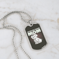 Cute White Dog Mom Necklace Stainless Steel or 18k Gold Dog Tag 24" Chain-Express Your Love Gifts
