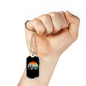 Cycling With Moon Cycling Necklace Stainless Steel or 18k Gold Dog Tag 24"-Express Your Love Gifts