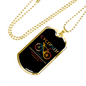 Cycopath Cycling Necklace Stainless Steel or 18k Gold Dog Tag 24"-Express Your Love Gifts