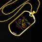 Cycopath Cycling Necklace Stainless Steel or 18k Gold Dog Tag 24"-Express Your Love Gifts