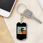 Cycopath Riding Cycling Keychain Stainless Steel or 18k Gold Dog Tag Keyring-Express Your Love Gifts