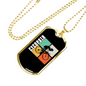 Cycopath Riding Cycling Necklace Stainless Steel or 18k Gold Dog Tag 24"-Express Your Love Gifts