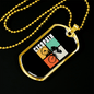 Cycopath Riding Cycling Necklace Stainless Steel or 18k Gold Dog Tag 24"-Express Your Love Gifts