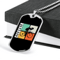 Cycopath Riding Cycling Necklace Stainless Steel or 18k Gold Dog Tag 24"-Express Your Love Gifts