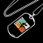 Cycopath Riding Cycling Necklace Stainless Steel or 18k Gold Dog Tag 24"-Express Your Love Gifts