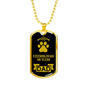Czechoslovakian Vlcak Dad Dog Necklace Stainless Steel or 18k Gold Dog Tag W 24" Dog Owner Lover-Express Your Love Gifts