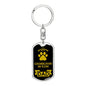 Czechoslovakian Vlcak Keychain Stainless Steel or 18k Gold-Express Your Love Gifts