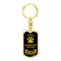 Czechoslovakian Vlcak Keychain Stainless Steel or 18k Gold-Express Your Love Gifts