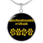 Czechoslovakian Vlcak Mama Circle Necklace Stainless Steel or 18k Gold 18-22" Dog Owner Lover-Express Your Love Gifts