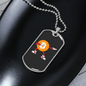 Dab Pose Bitcoin Crypto Necklace Stainless Steel or 18k Gold Dog Tag 24" Chain-Express Your Love Gifts
