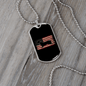 Dachshund Flag Necklace Stainless Steel or 18k Gold Dog Tag 24" Chain-Express Your Love Gifts