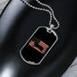 Dachshund Flag Necklace Stainless Steel or 18k Gold Dog Tag 24" Chain-Express Your Love Gifts