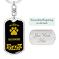 Dachshund Keychain Stainless Steel or 18k Gold-Express Your Love Gifts
