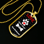 Dachshund Love Is Stainless Steel or 18k Gold Dog Tag 24" Chain-Express Your Love Gifts