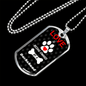 Dachshund Love Is Stainless Steel or 18k Gold Dog Tag 24" Chain-Express Your Love Gifts