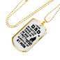 Dad Always #1 Man Necklace Stainless Steel or 18k Gold Dog Tag 24" Chain-Express Your Love Gifts