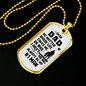 Dad Always #1 Man Necklace Stainless Steel or 18k Gold Dog Tag 24" Chain-Express Your Love Gifts