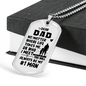 Dad Always #1 Man Necklace Stainless Steel or 18k Gold Dog Tag 24" Chain-Express Your Love Gifts