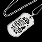 Dad Always #1 Man Necklace Stainless Steel or 18k Gold Dog Tag 24" Chain-Express Your Love Gifts
