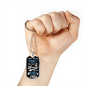 Dad Always My King Necklace Stainless Steel or 18k Gold Dog Tag 24" Chain-Express Your Love Gifts