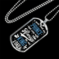 Dad Always My King Necklace Stainless Steel or 18k Gold Dog Tag 24" Chain-Express Your Love Gifts