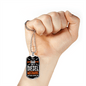 Dad And Diesel Mechanic Dog Tag Stainless Steel or 18k Gold 24" Chain-Express Your Love Gifts