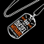 Dad And Diesel Mechanic Dog Tag Stainless Steel or 18k Gold 24" Chain-Express Your Love Gifts