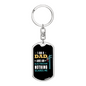Dad And Electrician Swivel Keychain Dog Tag Stainless Steel or 18k Gold-Express Your Love Gifts